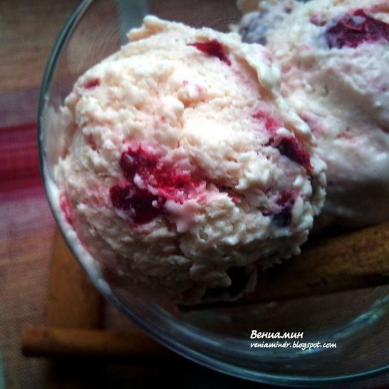 Рецепт йогуртового мороженого с вишней