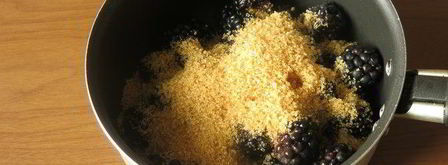 кокосовое мороженое с ежевикой. Шаг 2