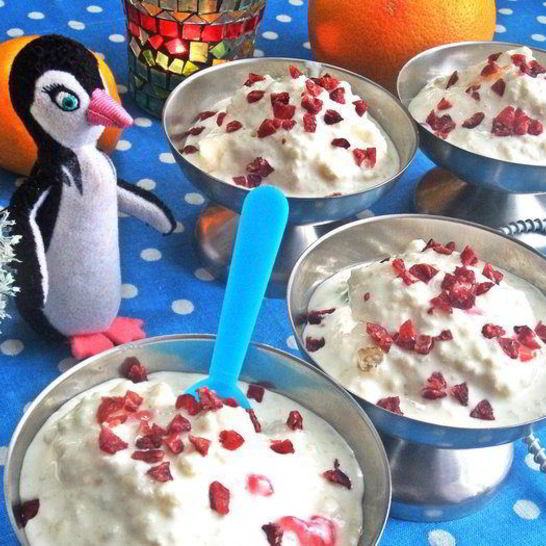 Рецепт мороженого из риса и мармелада