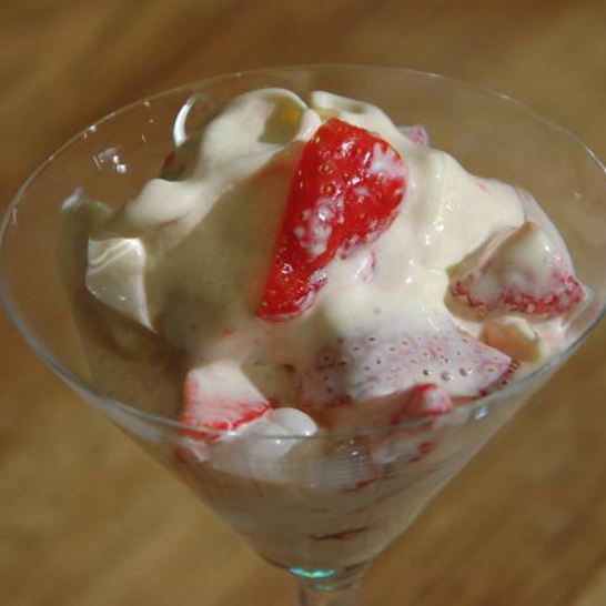 Рецепт мороженого с клубникой