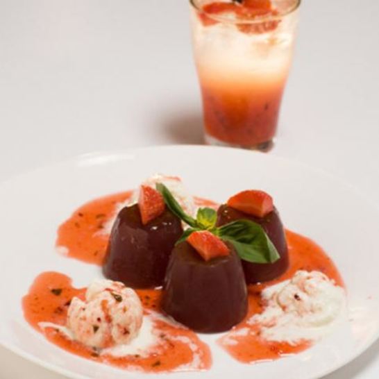 Рецепт мороженого с винным желе