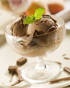 Шоколадное мороженое с самбукой