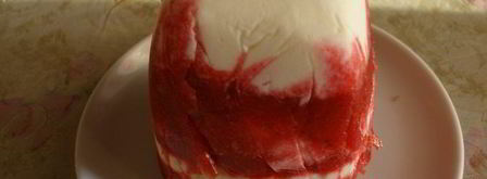 творожный торт-мороженое с клубникой. Шаг 10