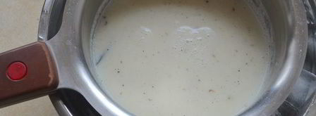 ванильное мороженое со сливочным сыром и медом. Шаг 2