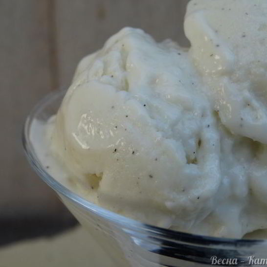 Рецепт ванильного мороженого