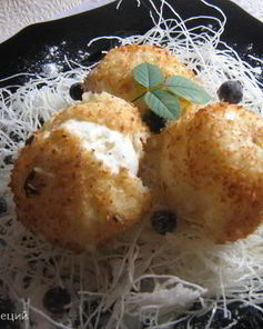 Жареное мороженое с фунчезой