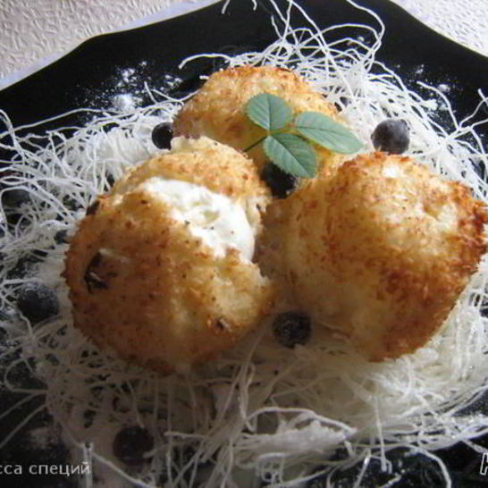 Рецепт жареного мороженого с фунчезой