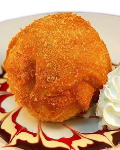 Жареное ванильное мороженое