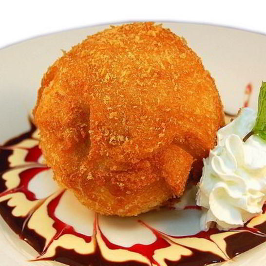 Рецепт жареного ванильного мороженого