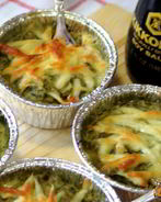 Баклажановый мусс под сырной корочкой