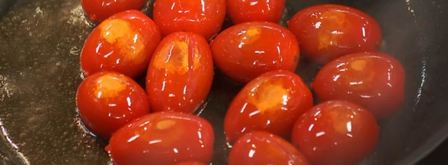 кальмар с муссом из лосося под вишневым соусом. Шаг 5