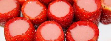 клубничный мусс в клубнике. Шаг 6