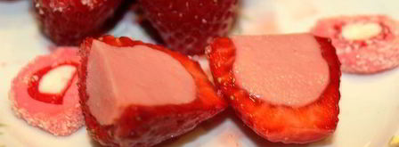 клубничный мусс в клубнике. Шаг 7