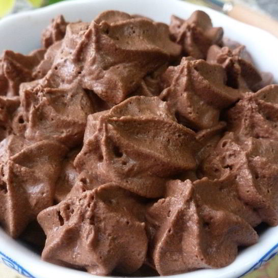 Рецепт крема-мусса из шоколада и воды