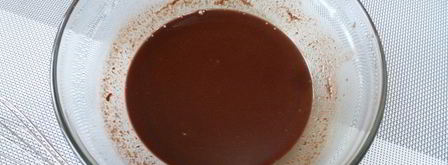 крем-мусс из шоколада и воды. Шаг 3