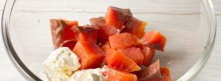 мусс из малосольного лосося. Шаг 2