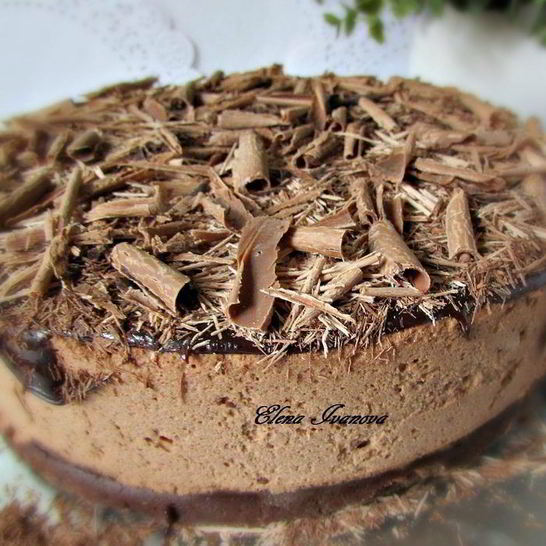 Рецепт шоколадна-вишневого торт-мусс