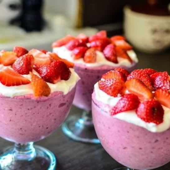 Рецепт творожно-ягодного мусс