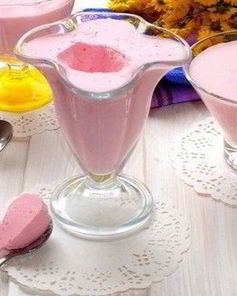 Творожный мусс на киселе