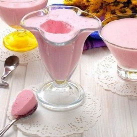 Рецепт творожного мусса на киселе