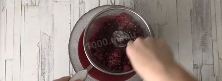 ягодный мусс с ежевикой и клюквой. Шаг 3