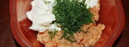 закуска праздничная форелевый мусс с икрой. Шаг 2