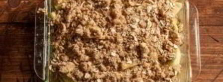 овсяный крамбл с яблоком. Шаг 4