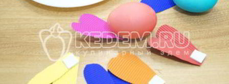 крашеные яйца пасхальные кролики. Шаг 5