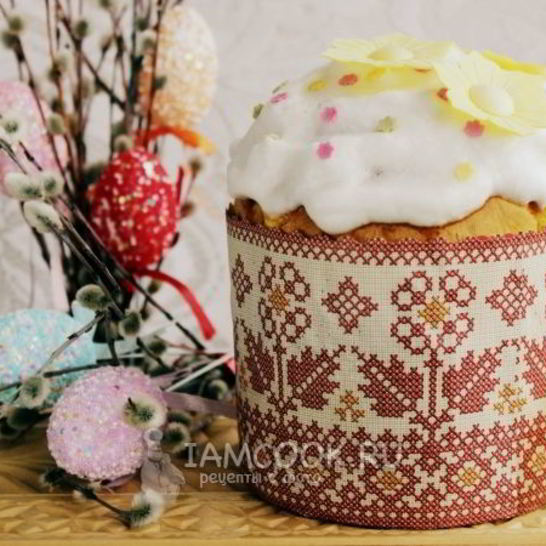 Рецепт кулича на сливках