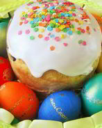 Кулич с ромом и изюмом