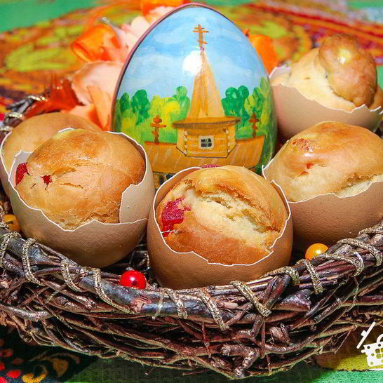 Рецепт куличиков в яичной скорлупе