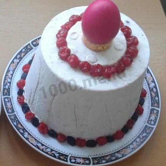 Рецепт пасхи творожной заварной на сливках