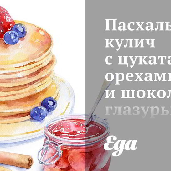 Рецепт пасхального кулича с цукатами, орехами и шоколадной глазурью