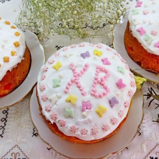 Рецепт шафранового кулича с марципаном