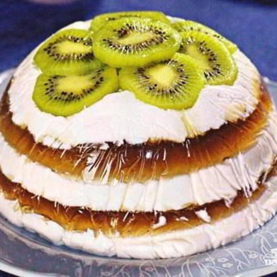 Рецепт творожной пасхи с киви