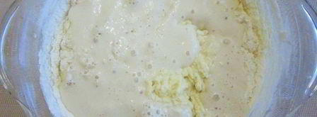 творожный кулич с шоколадной глазурью. Шаг 6