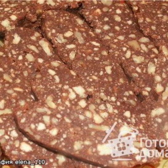 Рецепт шоколадной колбасы