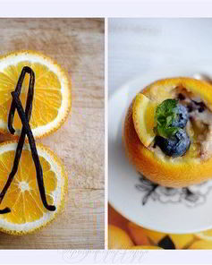 Апельсиново-голубичное суфле