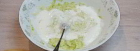 кабачковое суфле с индейкой под грибным соусом. Шаг 4