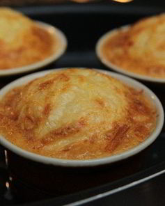 Крабовое суфле с чеддером и пармезаном