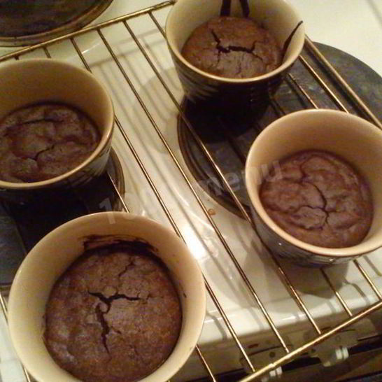 Рецепт шоколадного суфле с ванильным вкусом