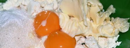 сладкий киш с творожным суфле и абрикосами. Шаг 7