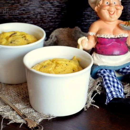 Рецепт суфле из поленты с вешенками