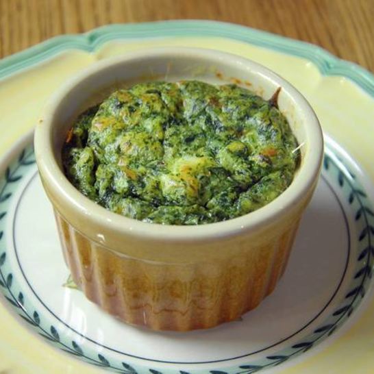 Рецепт суфле из шпината и моркови