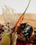 Суфле из судака с овощным жюльеном