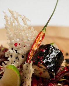 Суфле из судака с овощным жюльеном