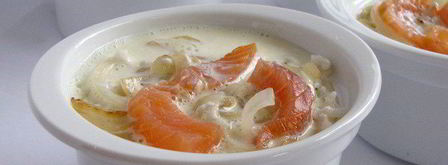 суфле с рисом, семгой и сыром джюгас. Шаг 8