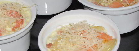 суфле с рисом, семгой и сыром джюгас. Шаг 9