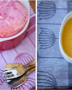 Свекольное суфле с апельсиновым курдом