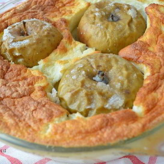 Рецепт яблок в манном суфле